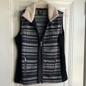 Like New Medium Wooly Bully Vest. Multicolor, fleece lined.